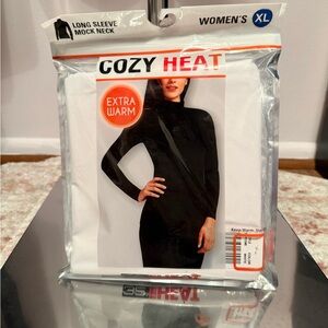 Women's Black Long Sleeve Mock Neck Dress